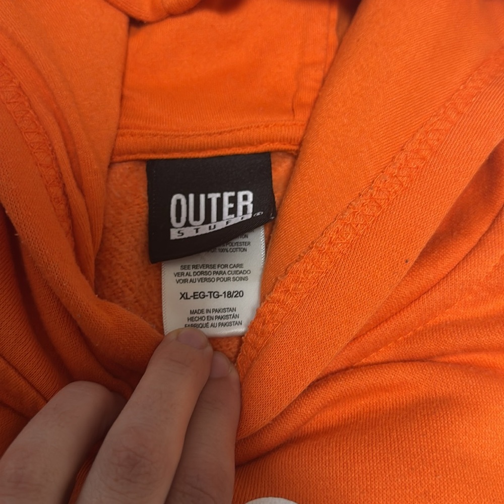 WNBA Jumpwoman Logowoman Hoodie - Orange / White (Size Youth XL) - Picture 6 of 7